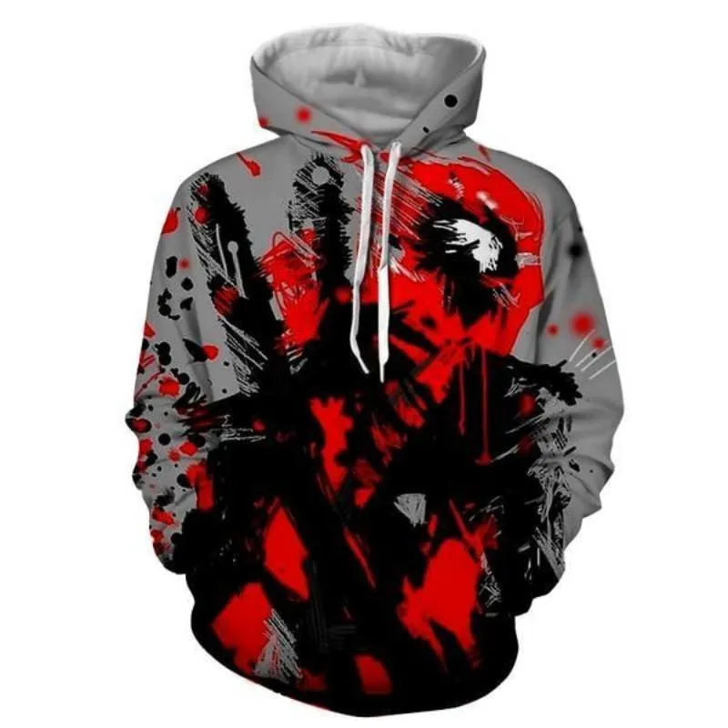 3D Printed Art Deadpool Hoodie