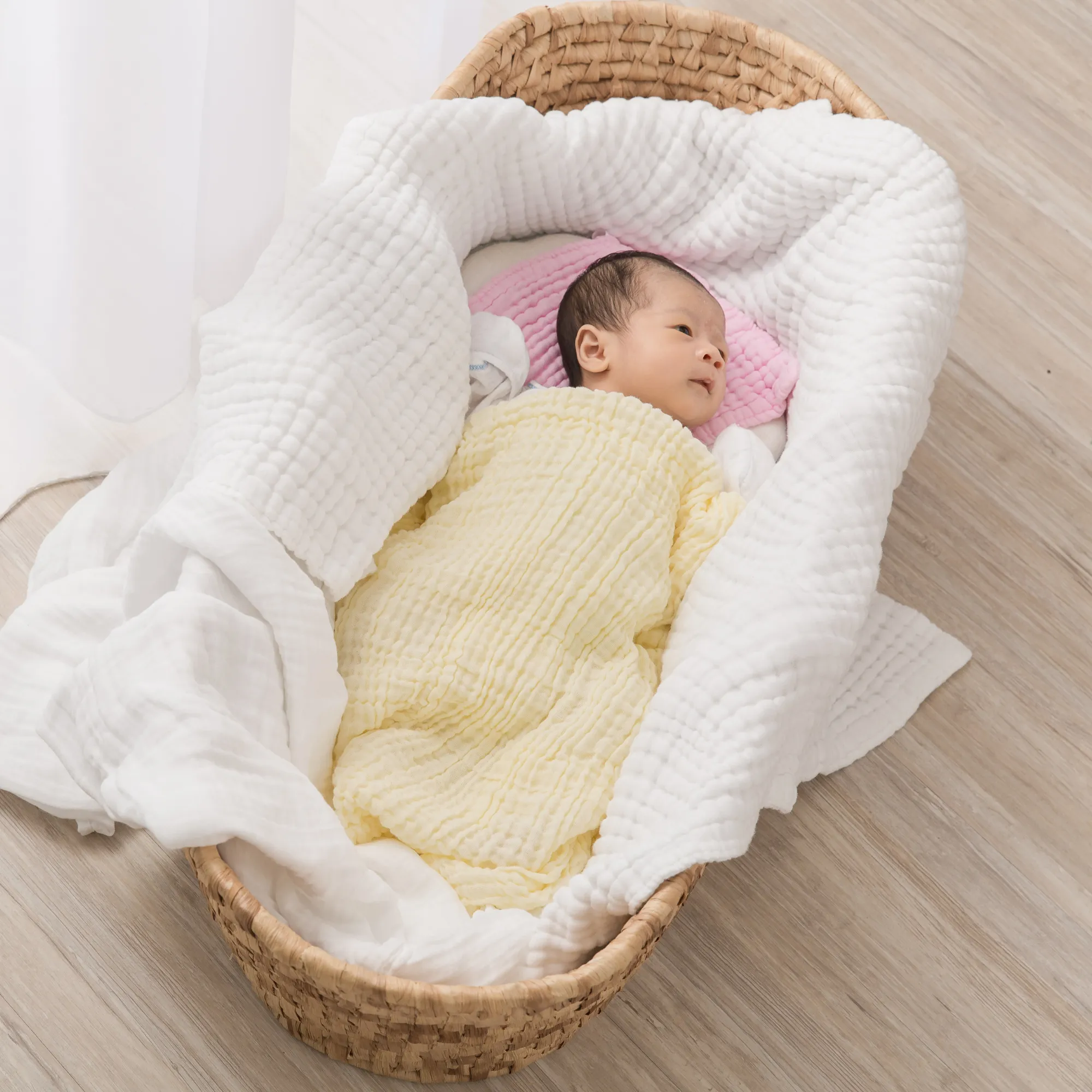 6 Layer Cotton Muslin Newborn Set (6-Piece)