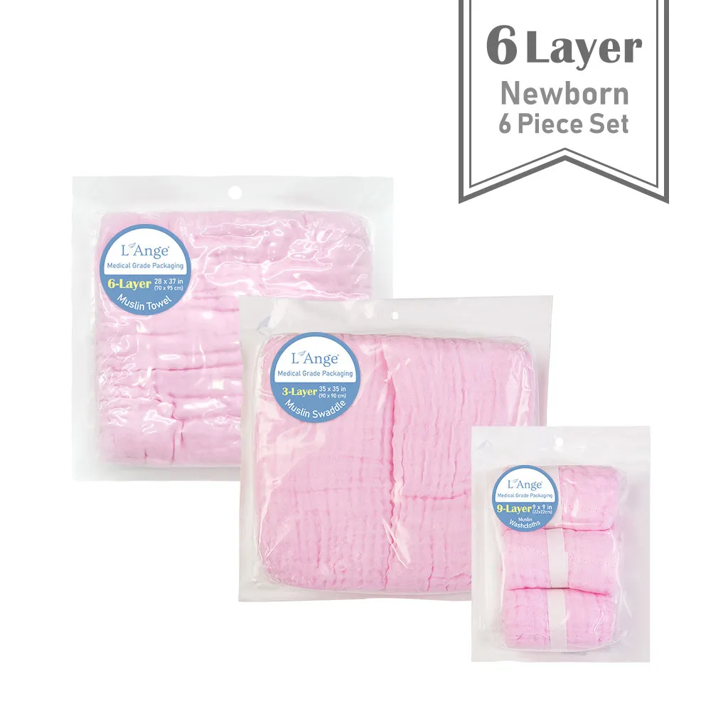 6 Layer Cotton Muslin Newborn Set (6-Piece)