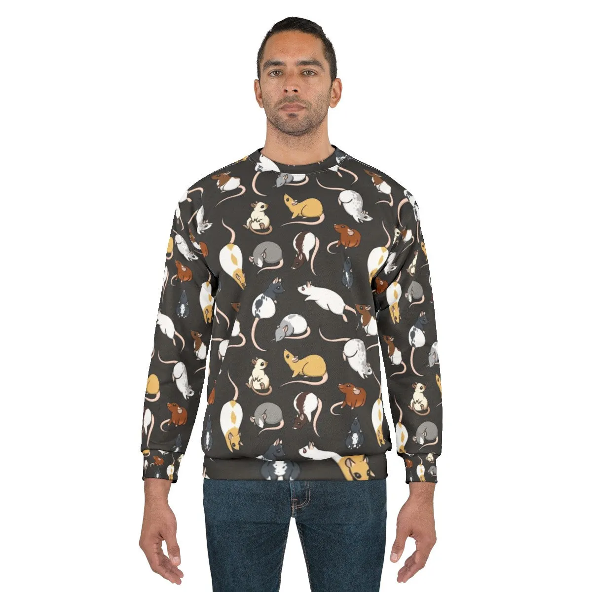 Adorable Rats Hooded Sweatshirt - Cute Rat Art Design