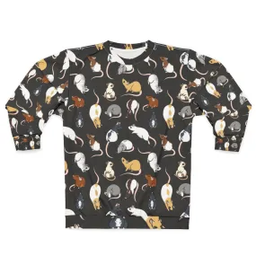 Adorable Rats Hooded Sweatshirt - Cute Rat Art Design