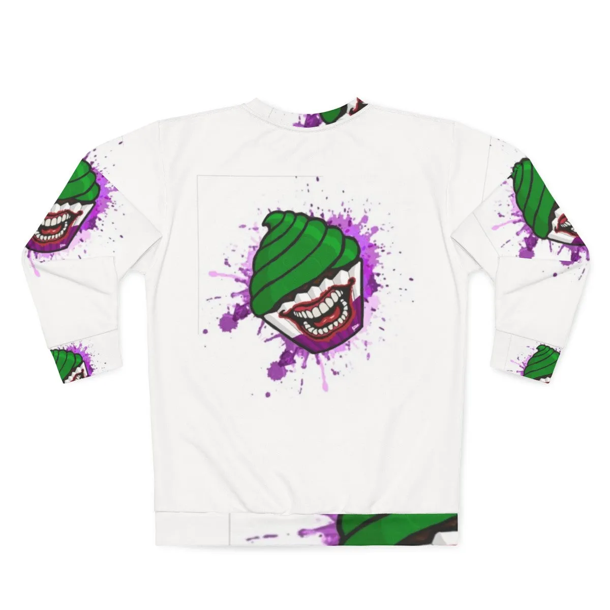 Adorable Villain Cupcake Sweatshirt for Superhero Fans