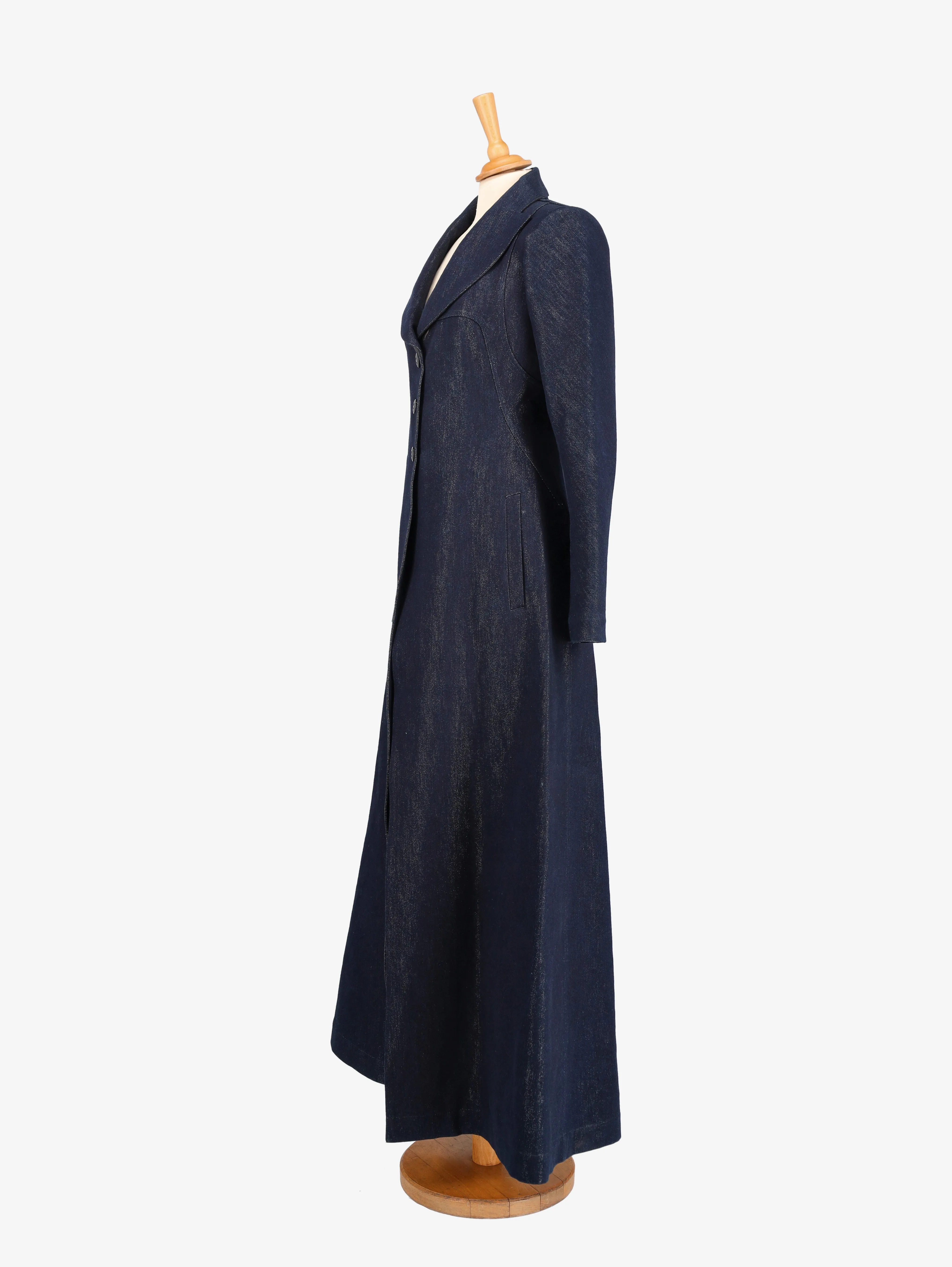 Alaïa Denim Overcoat