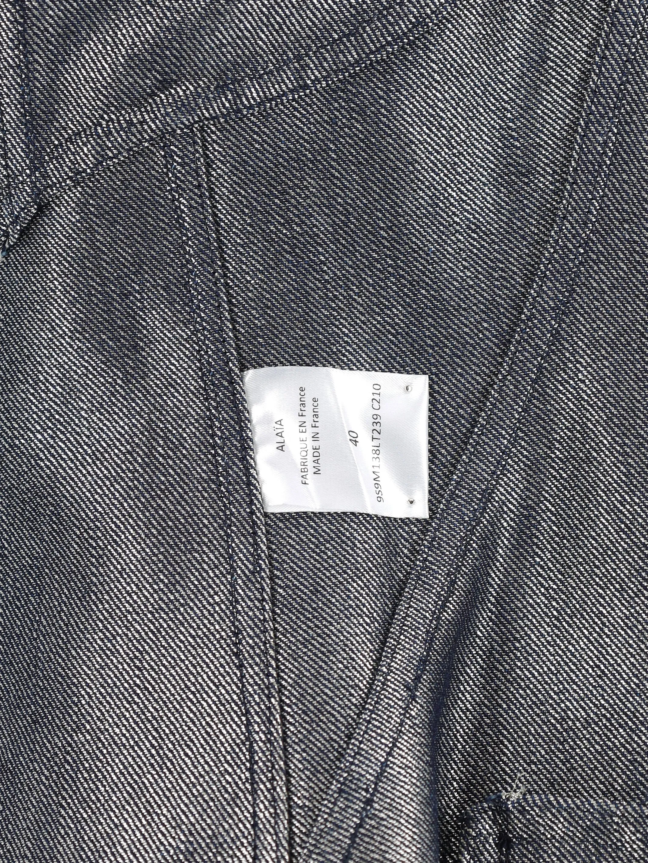 Alaïa Denim Overcoat
