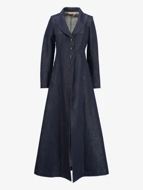 Alaïa Denim Overcoat