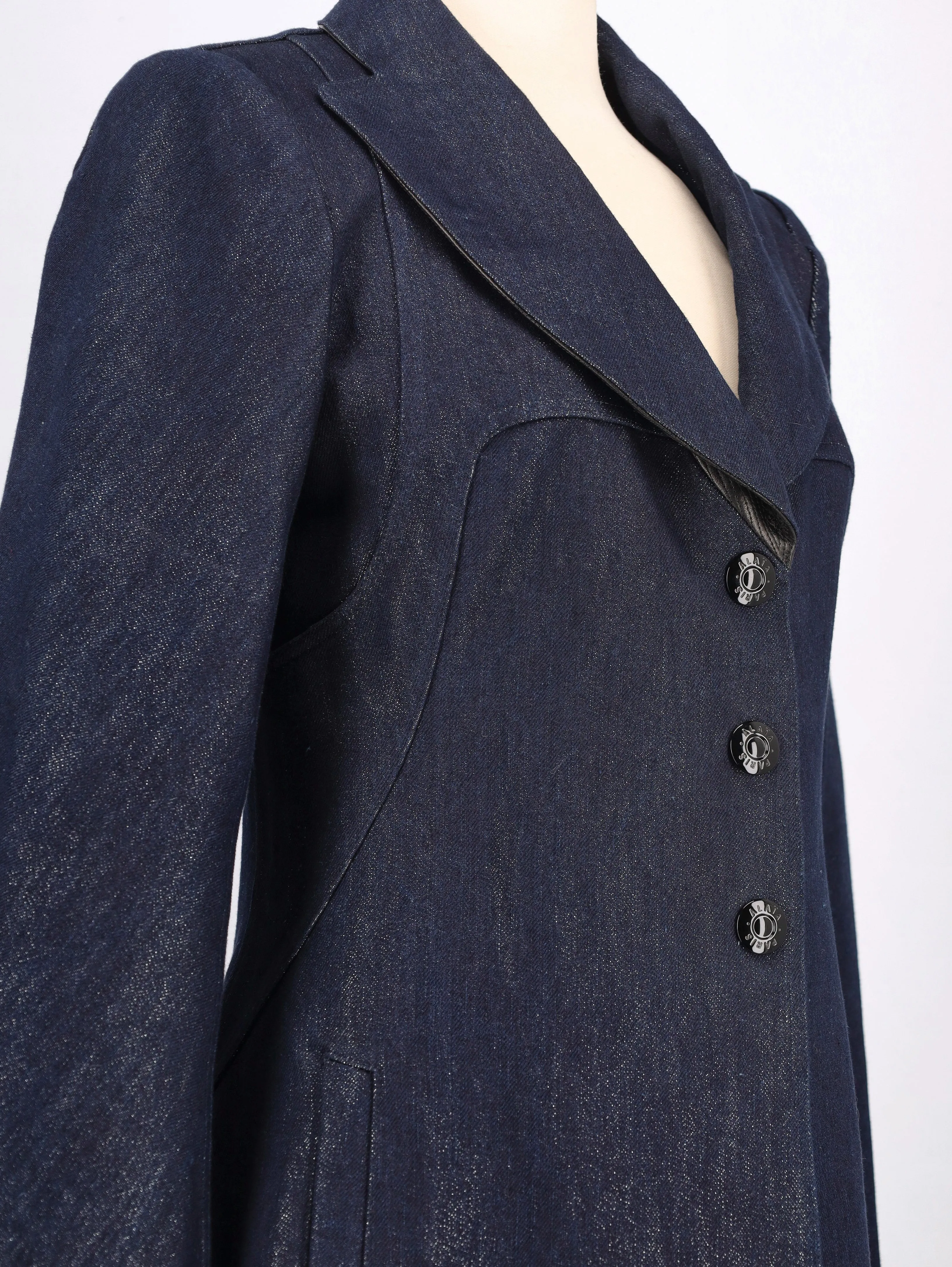 Alaïa Denim Overcoat