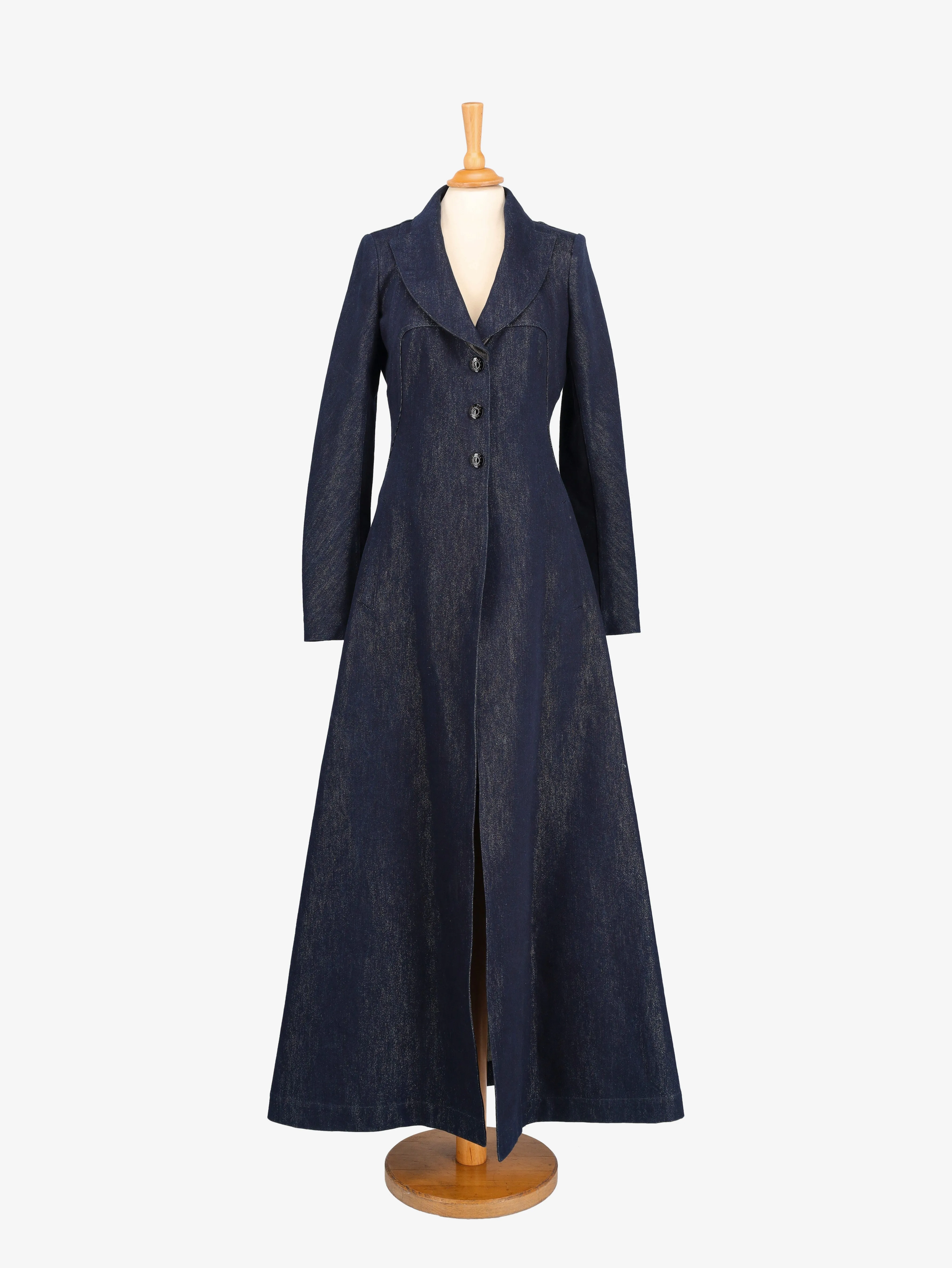 Alaïa Denim Overcoat