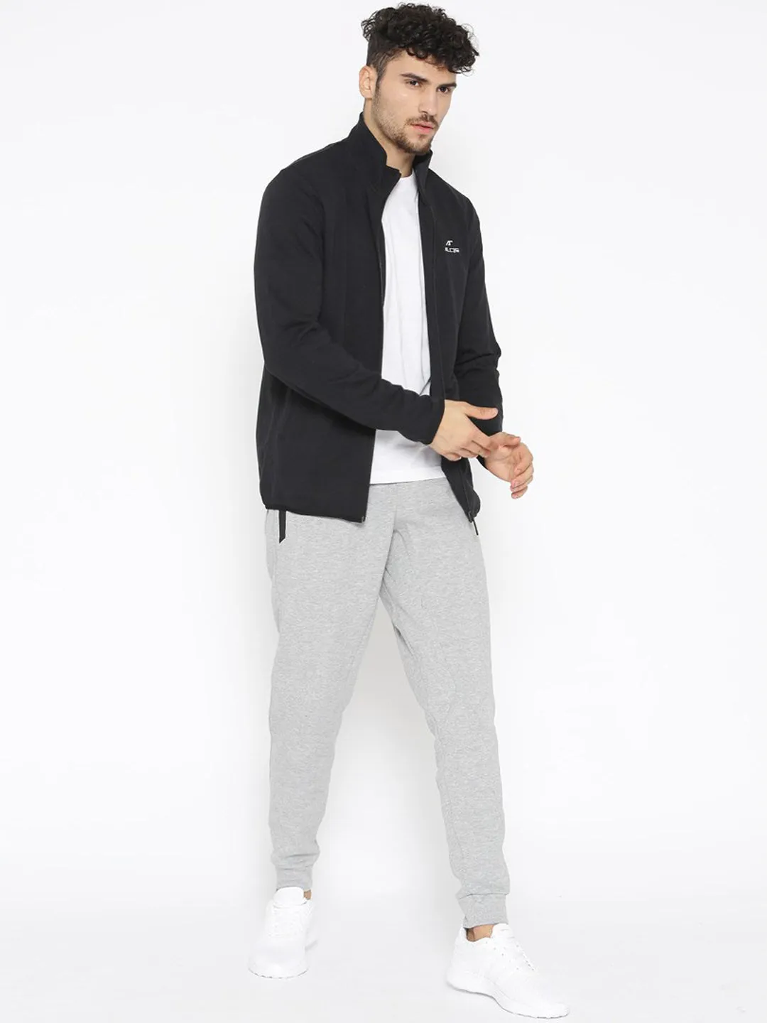 Alcis Men Black Solid Sporty Jacket