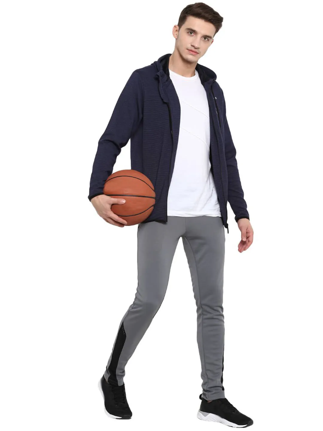 Alcis Men Navy Blue Solid Sporty Jacket