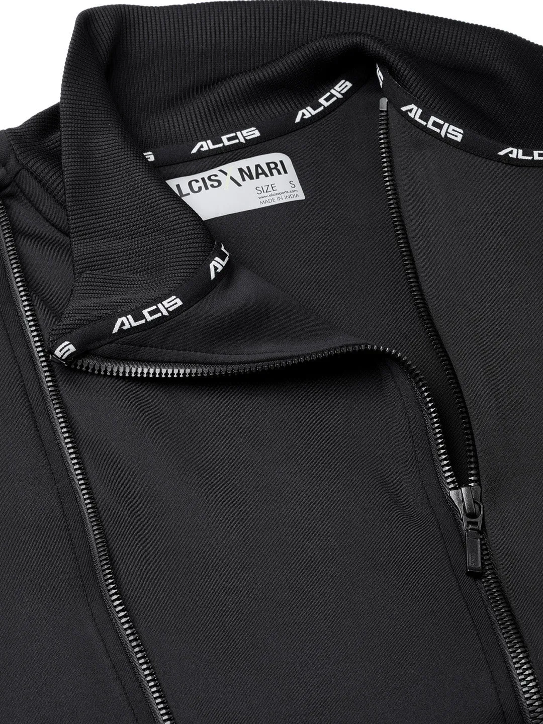 Alcis Nari Women Black Solid Lightweight Sporty Jacket