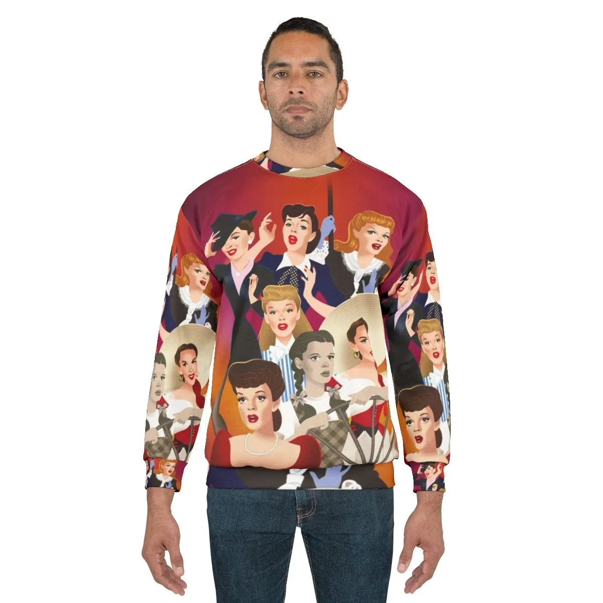 Alejandro Mogollo Art Hollywood Icon Movie Star Sweatshirt