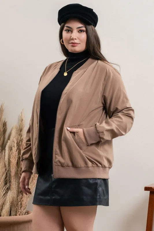 Alexxandra Mocha Plus lightweight versatile jacket