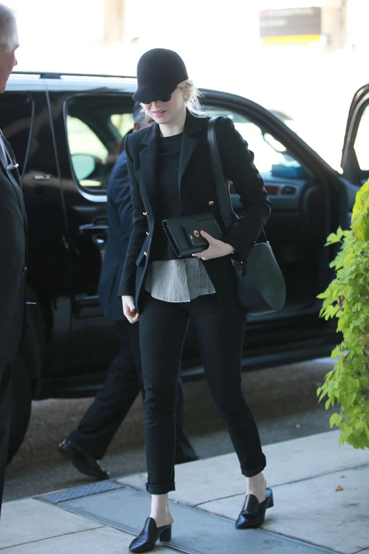 Altuzarra Ward Black Blazer with Gold Fox Buttons - 12