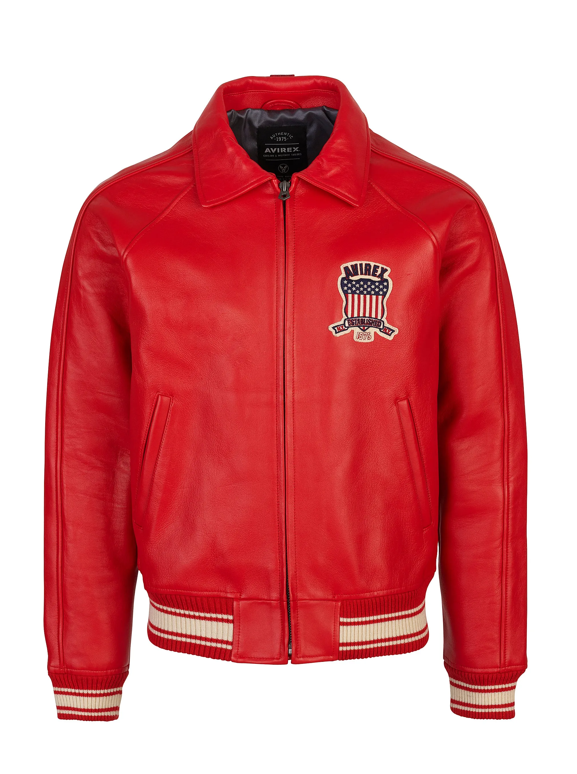 Avirex icon jacket (salvage red)