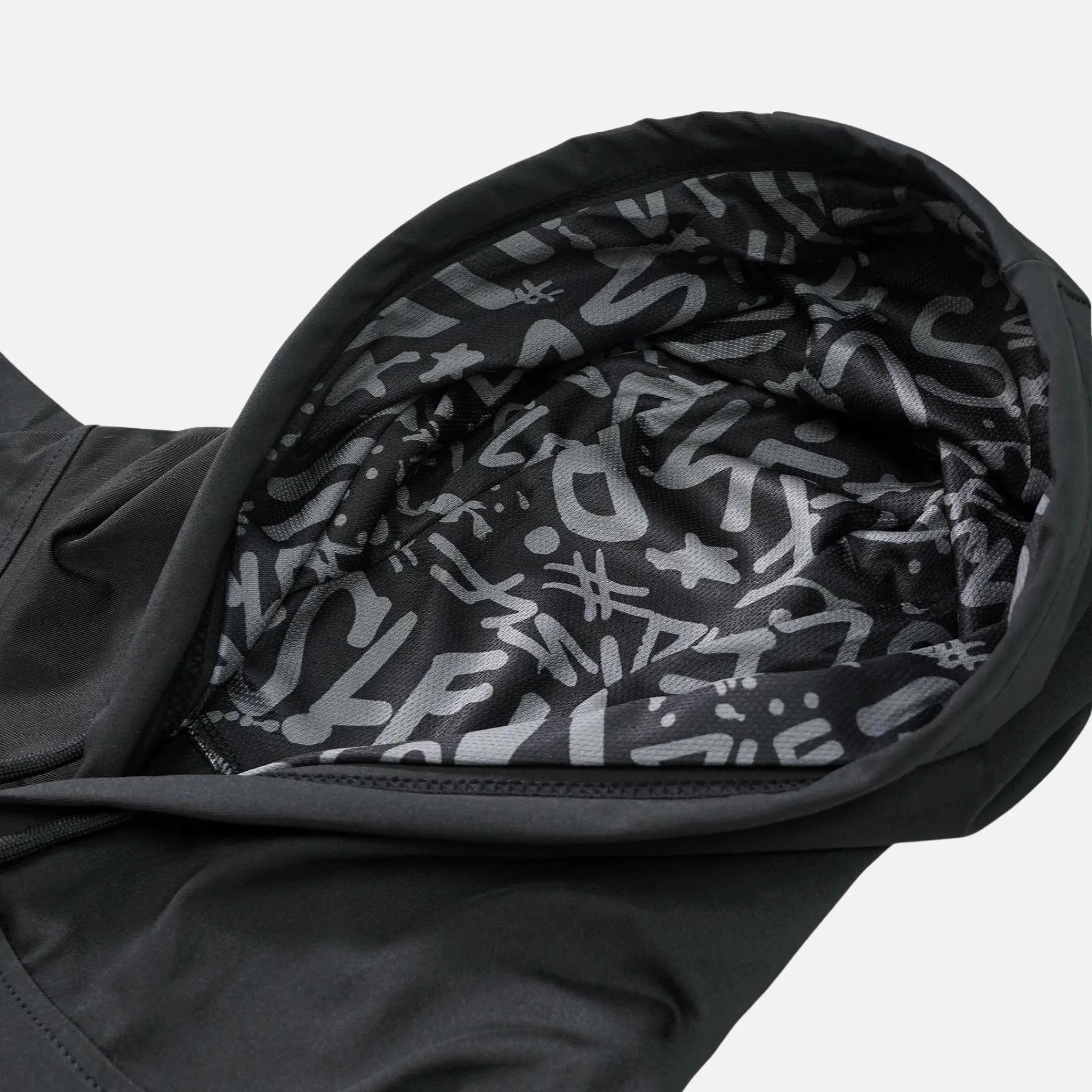 Basic Black Sleeveless Compression Hoodie