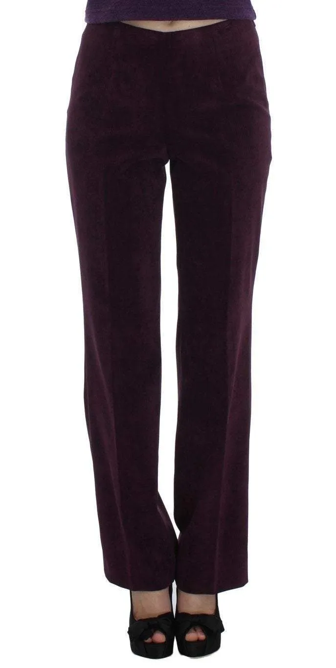 BENCIVENGA  Purple Wool Suit T-Shirt Set