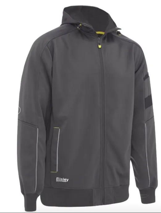 Bisley Work Fleece Zip-Front Hoodie