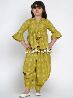 Bitiya By Bhama Green Kurta Set