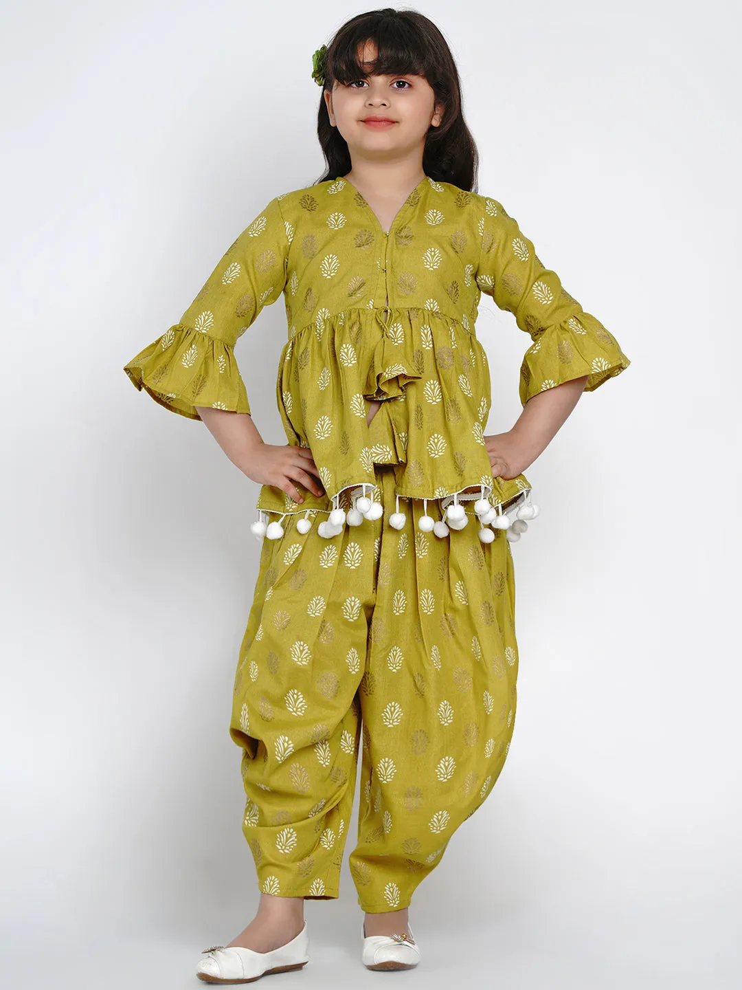 Bitiya By Bhama Green Kurta Set