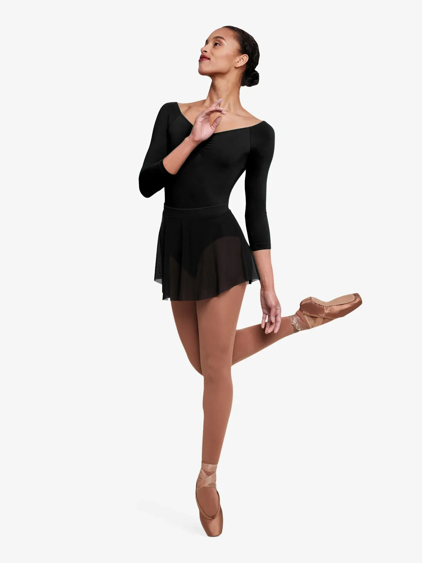 Bloch-Mock Wrap Pull On Skirt/Adult
