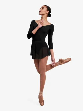 Bloch-Mock Wrap Pull On Skirt/Adult