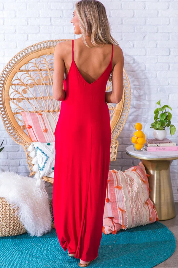 Boardwalk T-shirt Maxi in Red