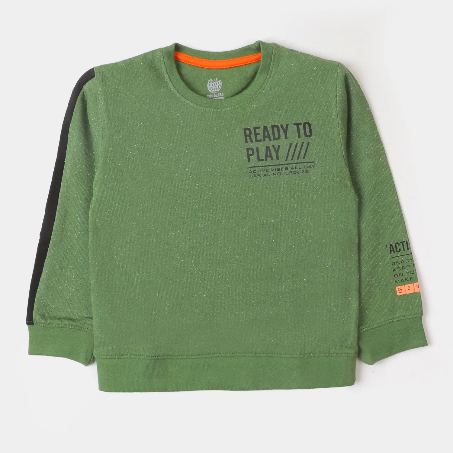 Boys Sweatshirt Ready To Play - Green