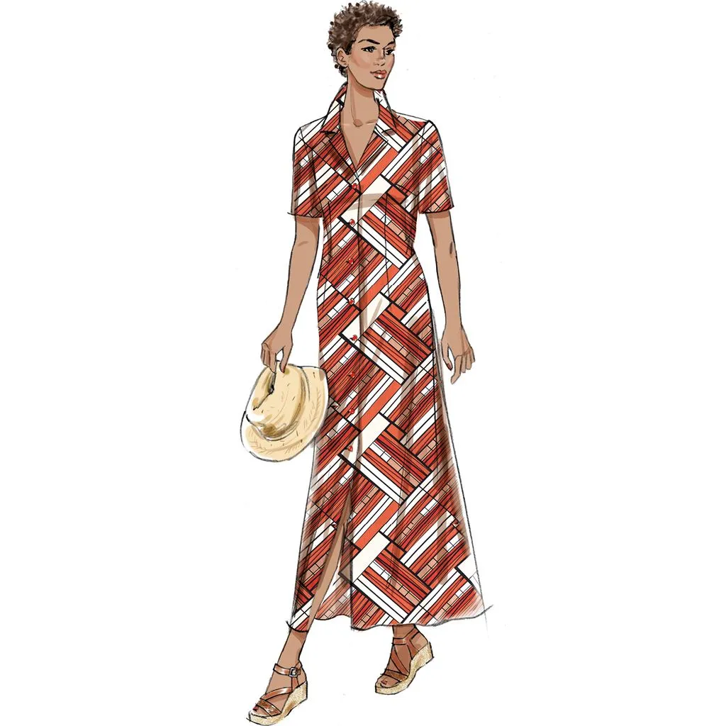 Butterick Pattern B6974 Misses' Shirt Dress with Sleeve Variations by Palmer / Pletsch