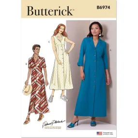 Butterick Pattern B6974 Misses' Shirt Dress with Sleeve Variations by Palmer / Pletsch
