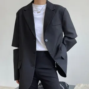 Casual solid color   loose jacket