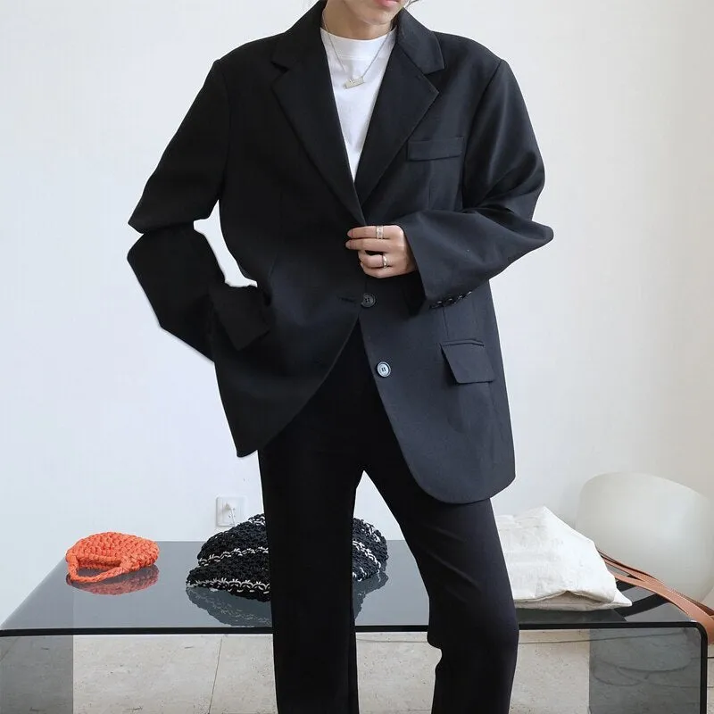 Casual solid color   loose jacket