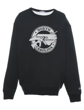 Champion North Carolina Black & Grey Sweatshirt - XL