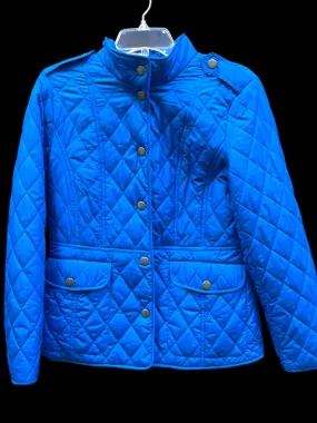 Coat Puffer & Quilted By Talbots In Blue, Size: S