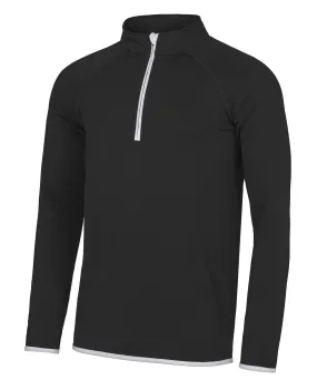 Cool  zip sweatshirt | Jet Black/Arctic White