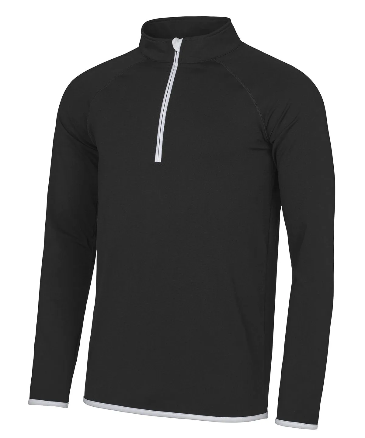 Cool  zip sweatshirt | Jet Black/Arctic White