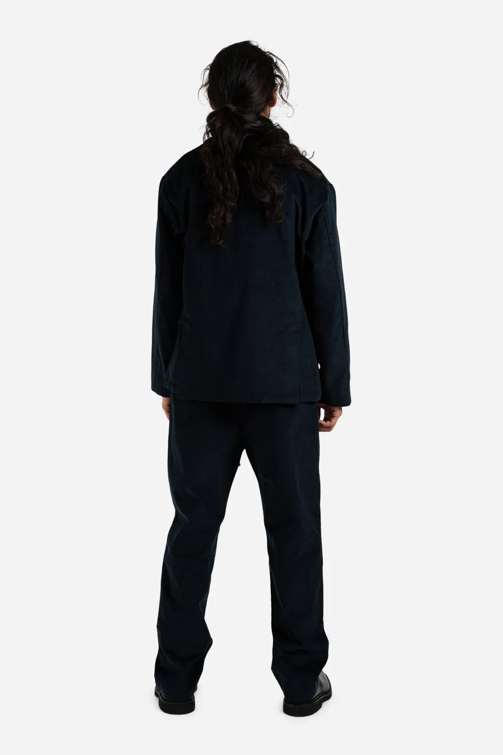 Corduroy Relax Set-Up Blazer Jacket - Navy