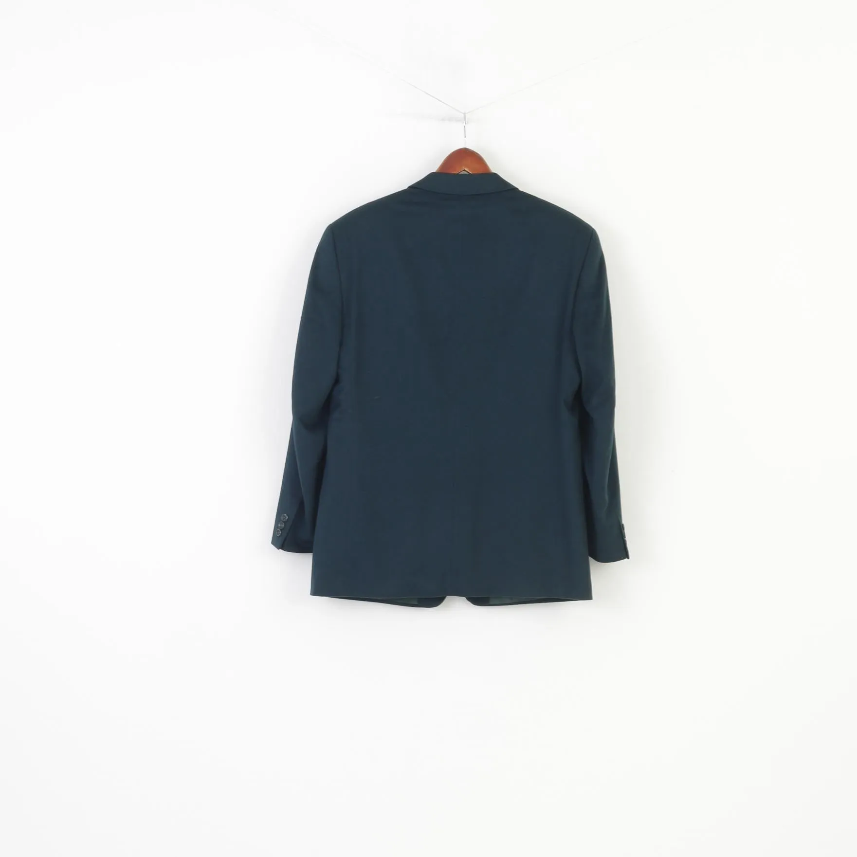 Creation Gross Men 42 Blazer Green Royal Club 100% Caschmere Vintage Single Breasted Gaenslen Volter Jacket