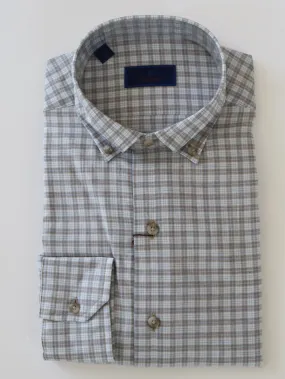 David Donahue Sand & Sky Brushed Check Shirt