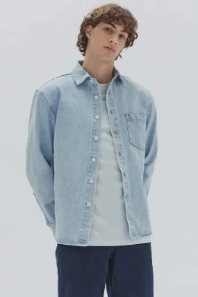 Denim Overshirt Light Stone