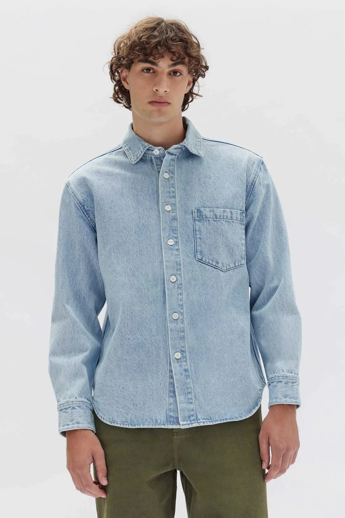 Denim Overshirt Light Stone