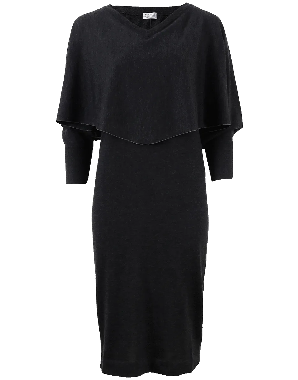 Double Layer Batwing Dress