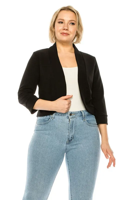 Easy To Love Blazer-Plus Size