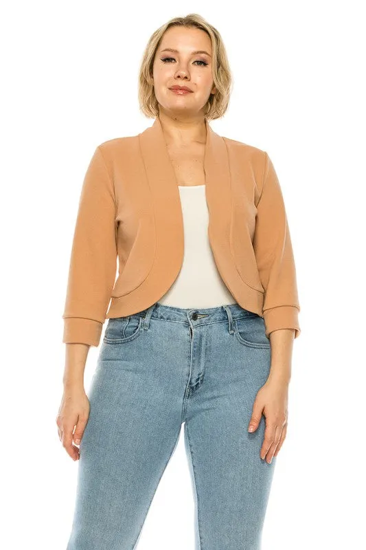 Easy To Love Blazer-Plus Size
