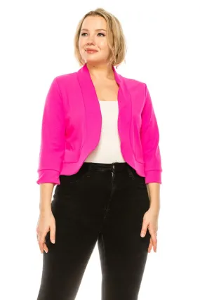 Easy To Love Blazer-Plus Size