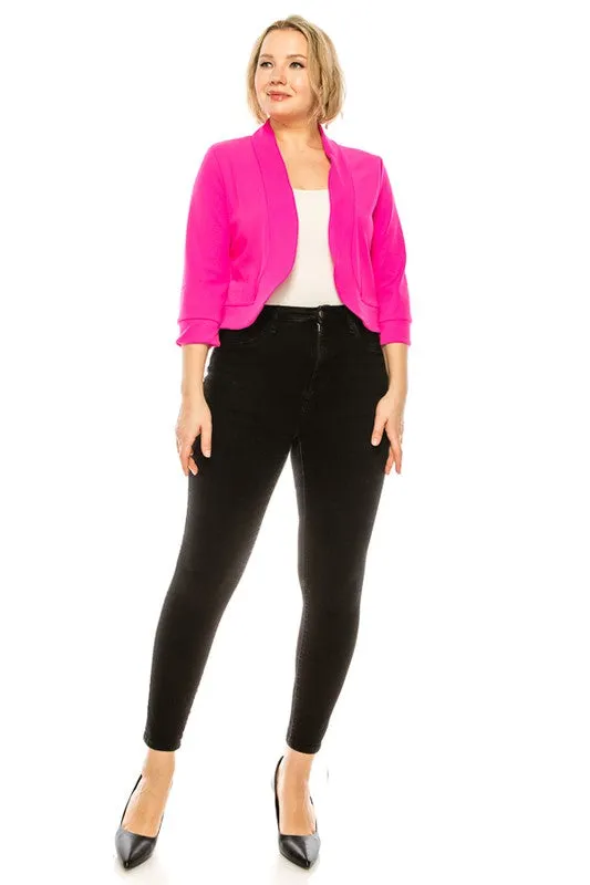 Easy To Love Blazer-Plus Size