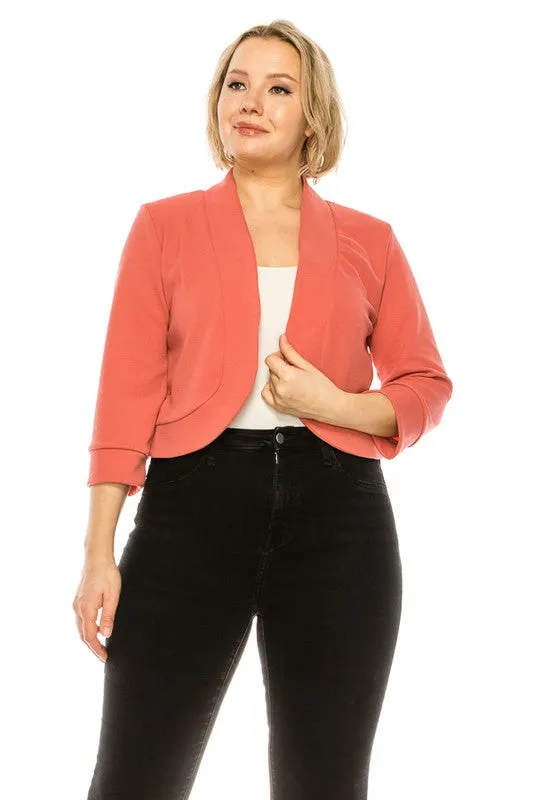Easy To Love Blazer-Plus Size