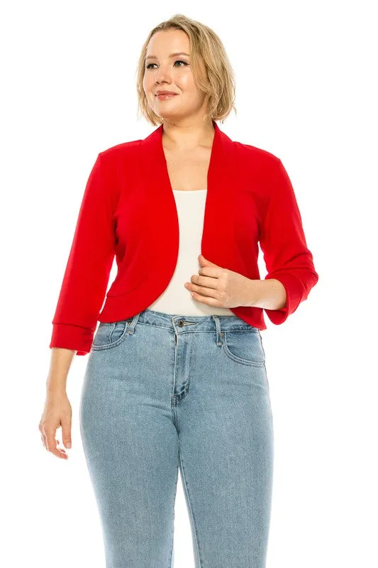 Easy To Love Blazer-Plus Size