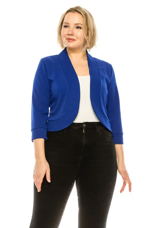 Easy To Love Blazer-Plus Size