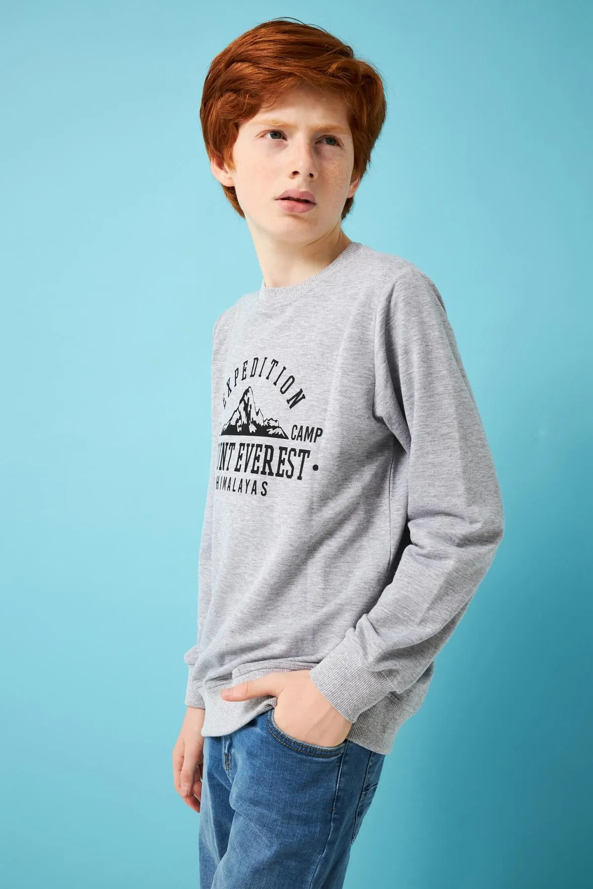 expedition baskili erkek çocuk sweatshirt