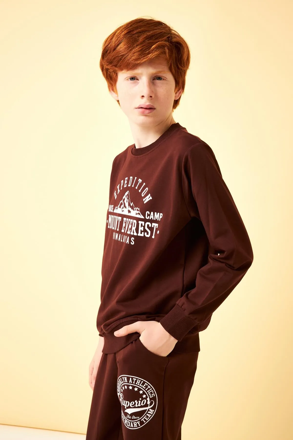 expedition baskili erkek çocuk sweatshirt